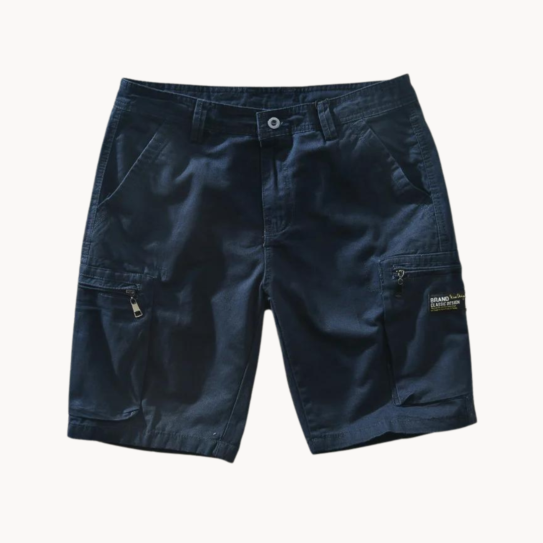 Men's Cargo Shorts with Multiple Pockets and Stretch Fabric
