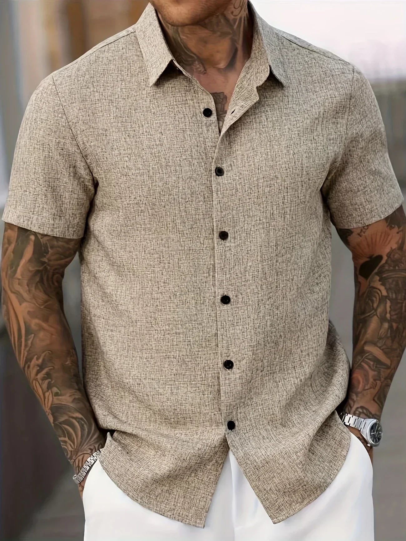 Men's Casual Stylish Shirt with Tailored Fit