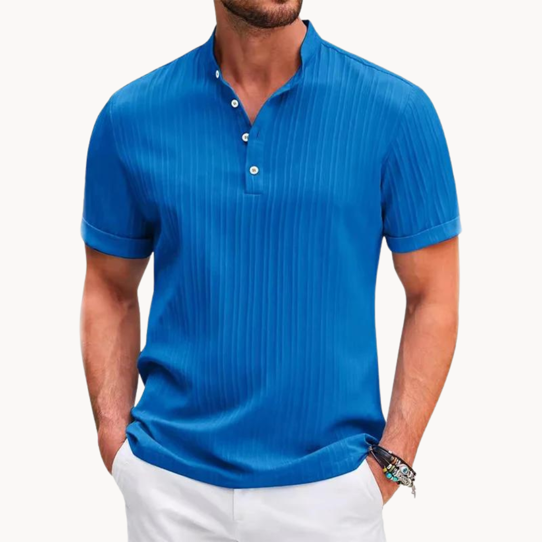Men's Classic Henley Shirt - Versatile Casual Style