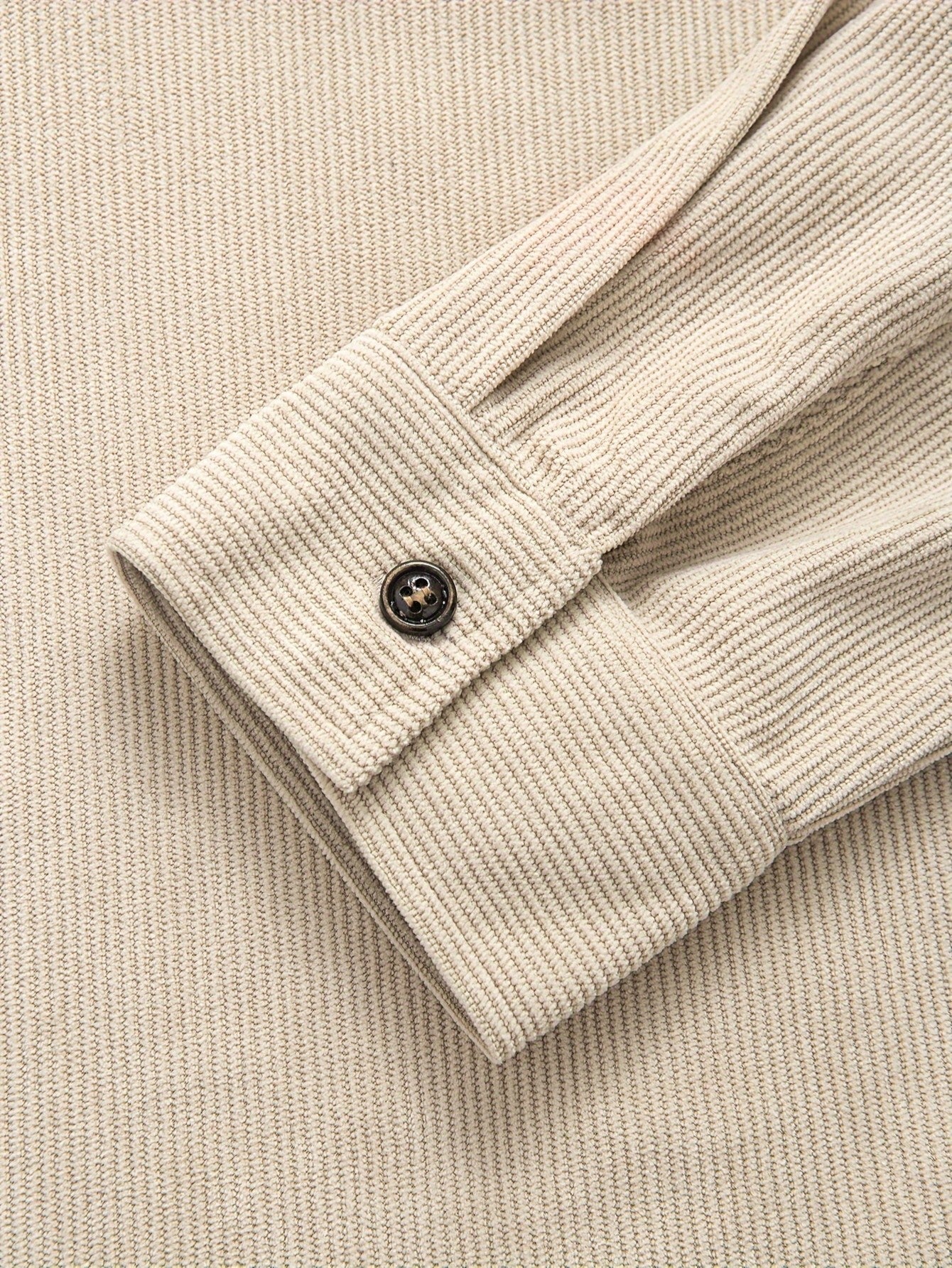 Men's Corduroy Effect Denim Shirt