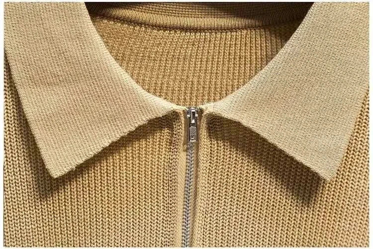 Men's Half-Zip Knit Sweater