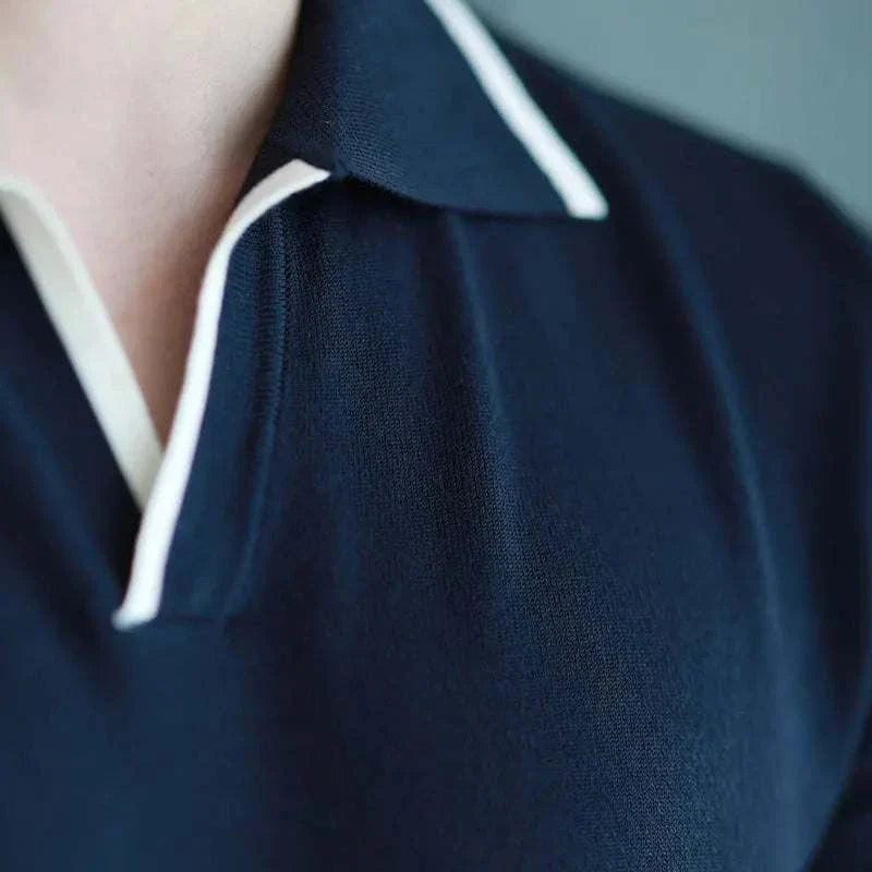 Men's Knitted Polo Shirt