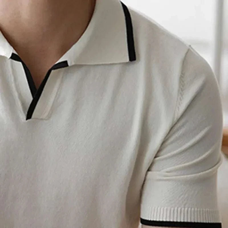 Men's Knitted Polo Shirt