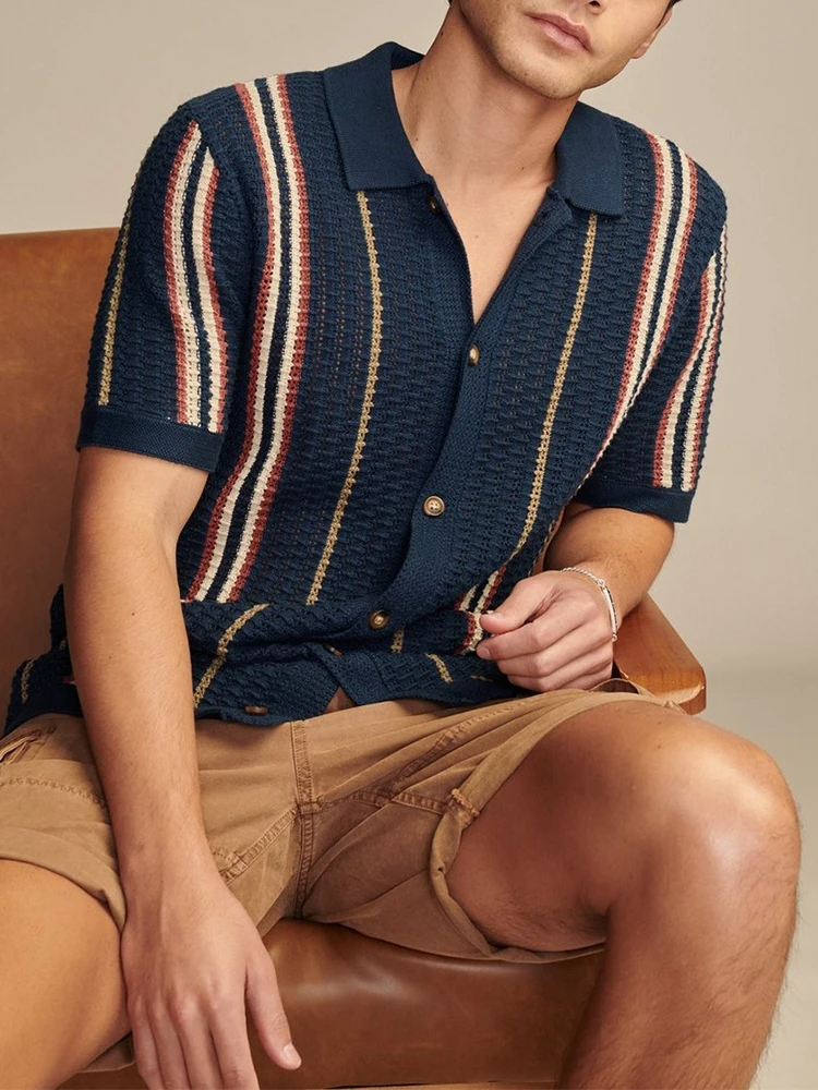 Men's Knit Short Sleeve Shirt