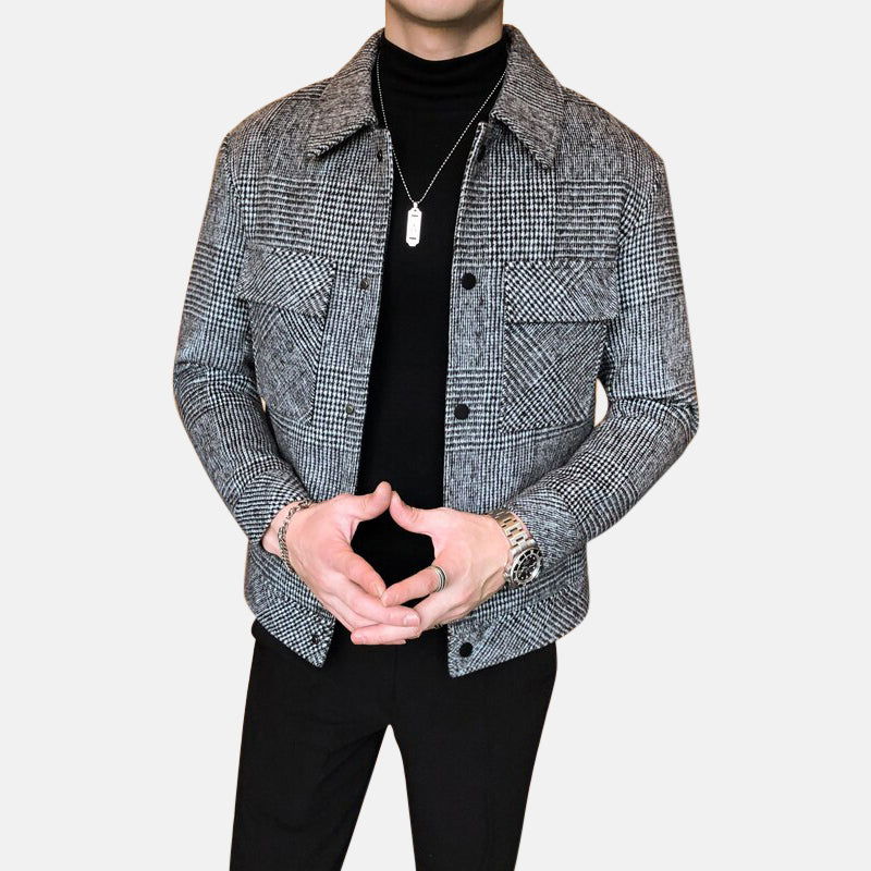 Men's Casual Patchwork Coat