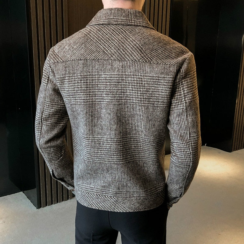 Men's Casual Patchwork Coat