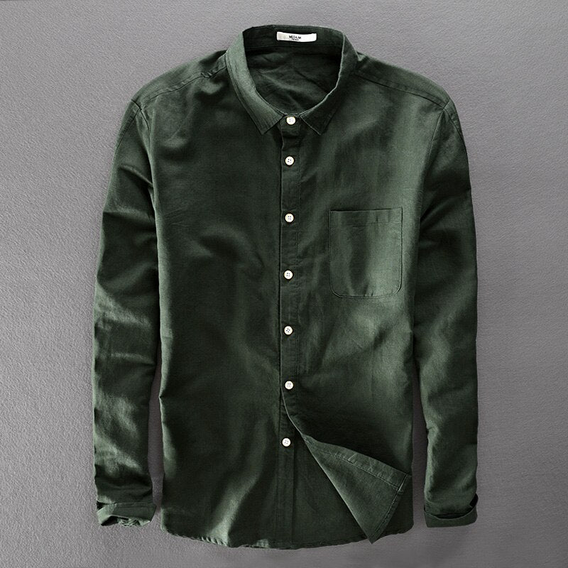 Men's Button-Up Cotton Shirt