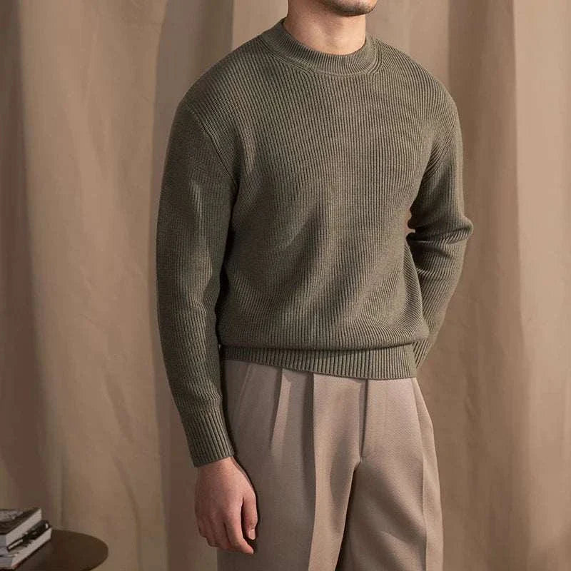 Men's Wool Ribbed Sweater