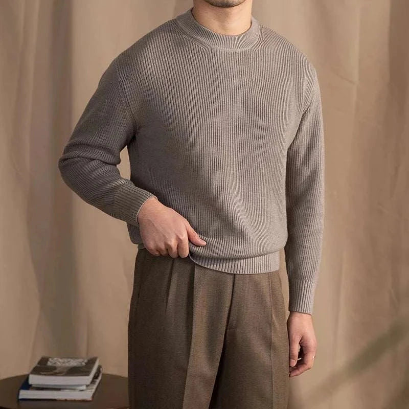 Men's Wool Ribbed Sweater