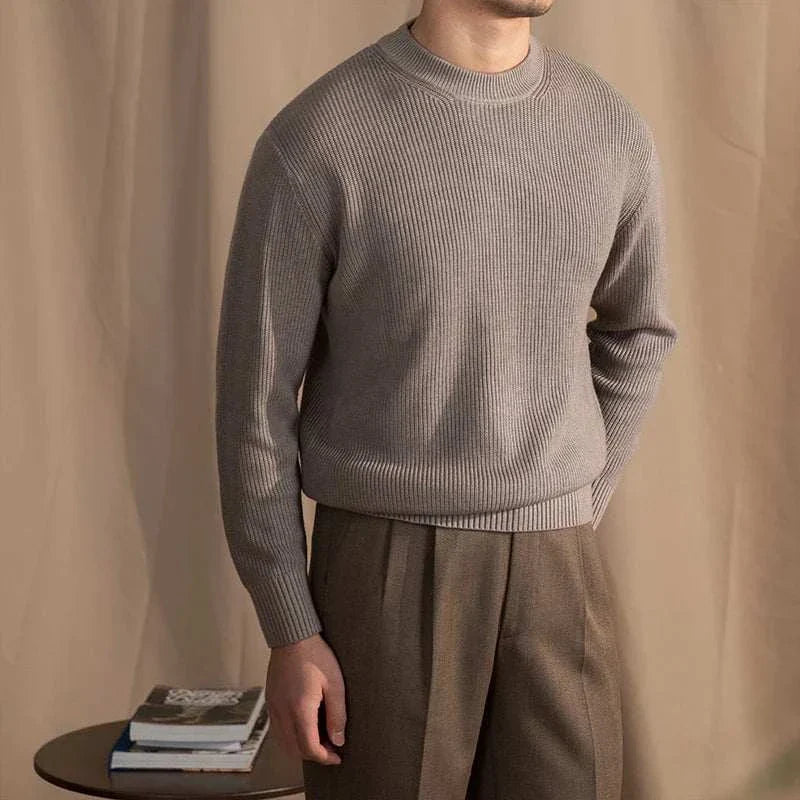 Men's Wool Ribbed Sweater