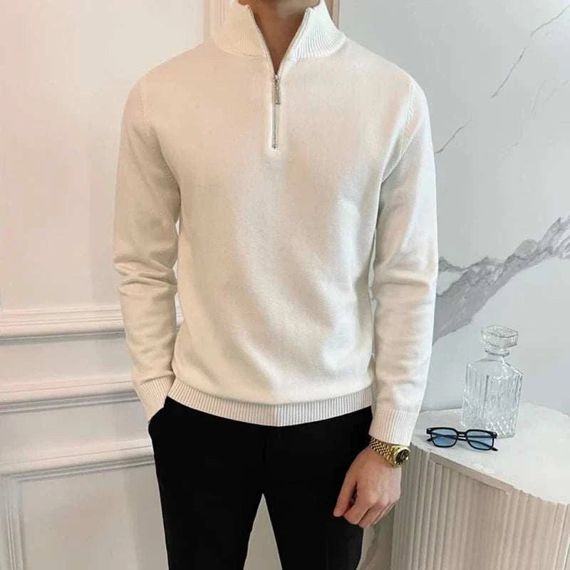 Men's Knit Zip-Up Sweater