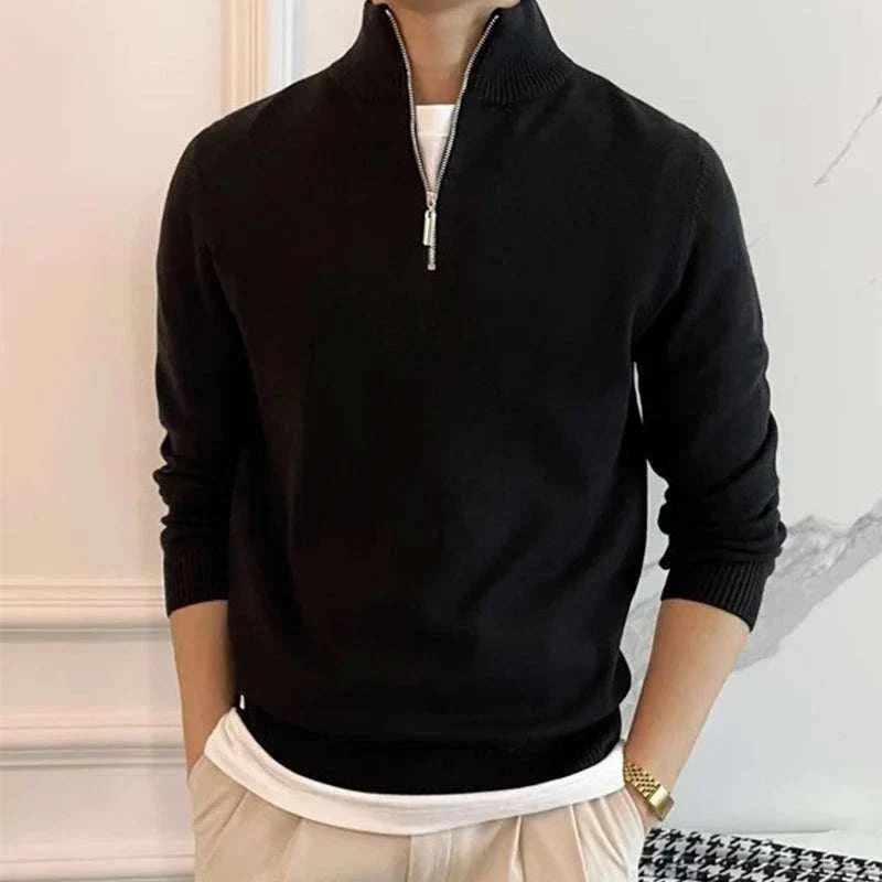 Men's Knit Zip-Up Sweater