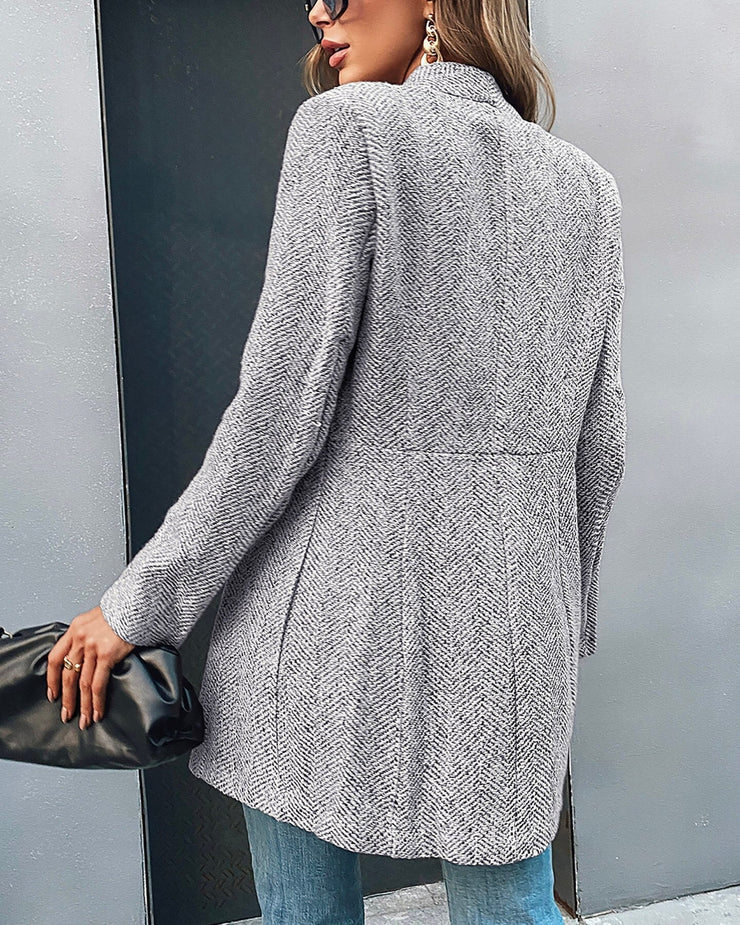 Women's Wool Long Blazer Vest