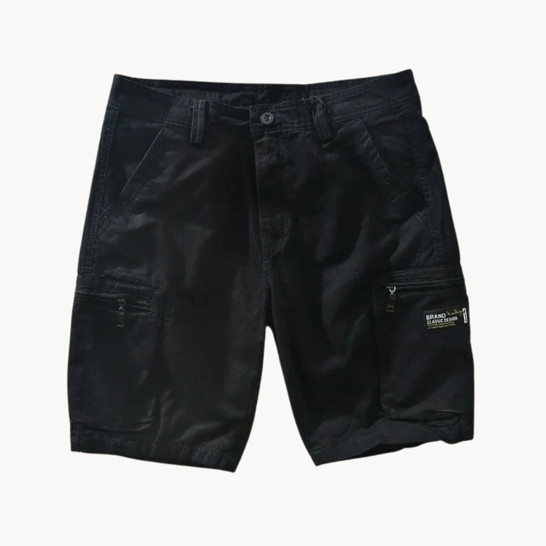 Men's Cargo Shorts with Multiple Pockets and Stretch Fabric