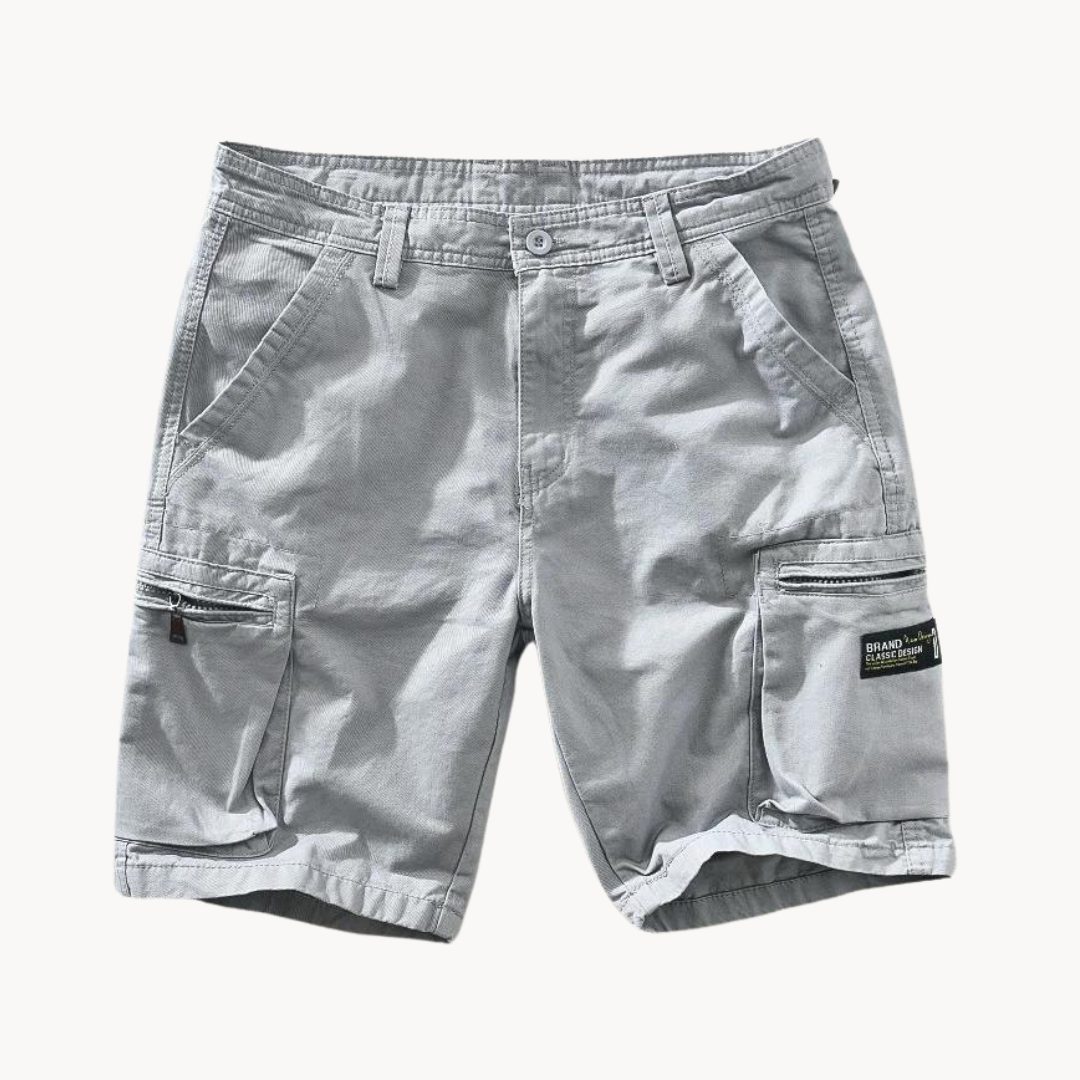Men's Cargo Shorts with Multiple Pockets and Stretch Fabric