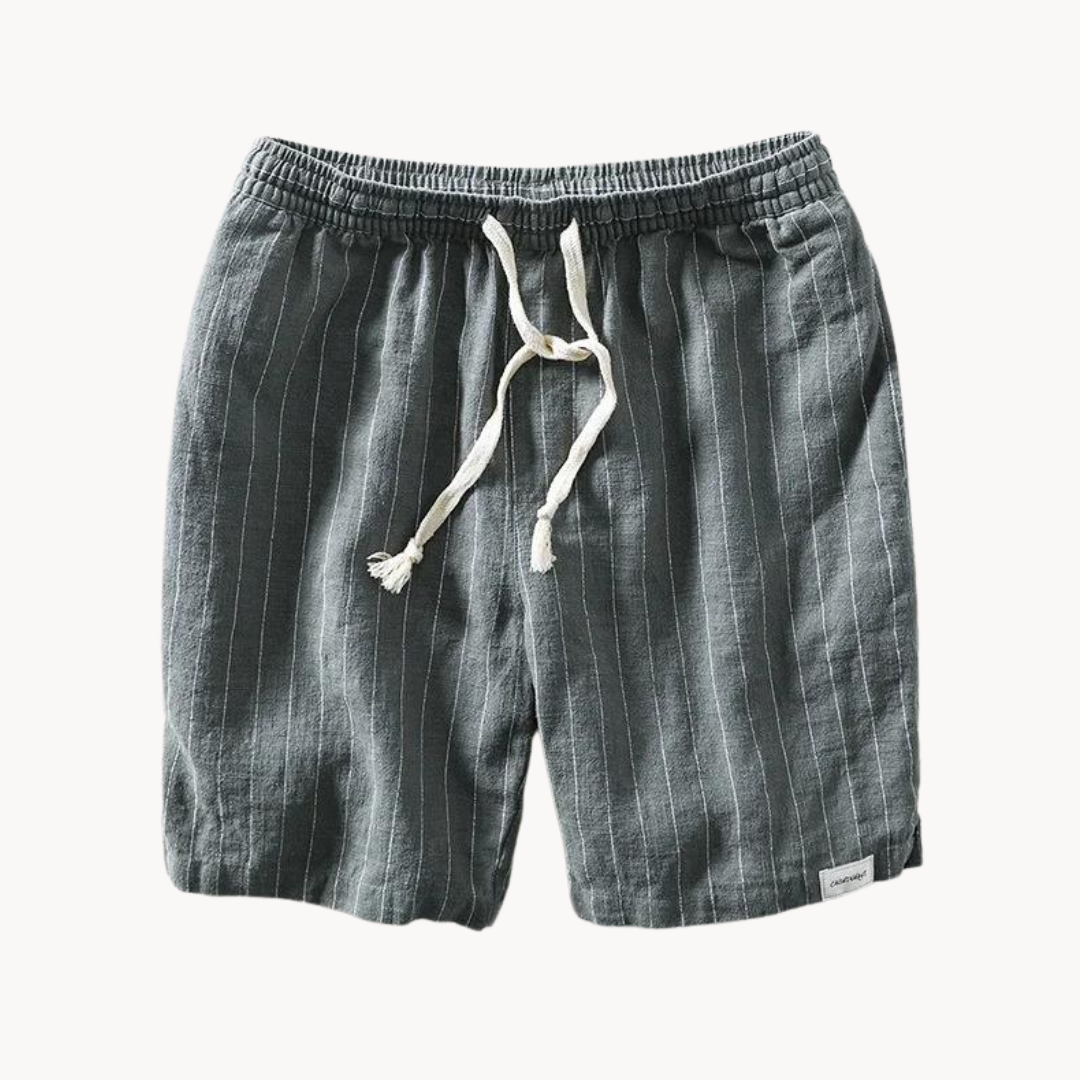 Men's Casual Beach Shorts with Drawstring Waist and Relaxed Fit