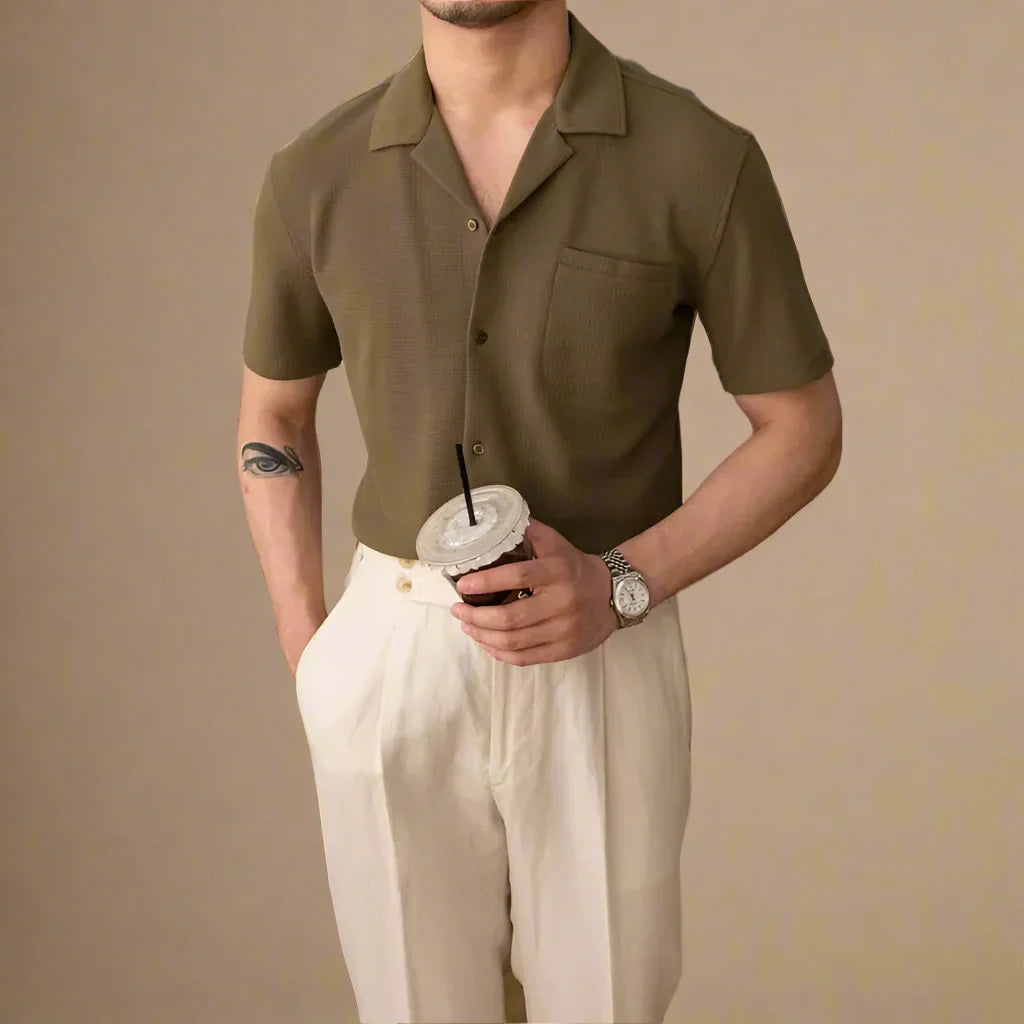 Men's Knit Shirt – Casual Summer Shirt
