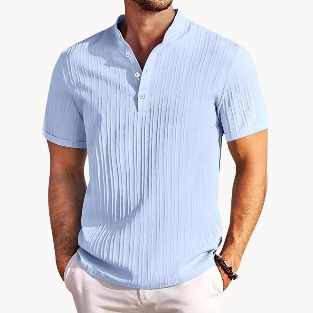 Men's Classic Henley Shirt - Versatile Casual Style