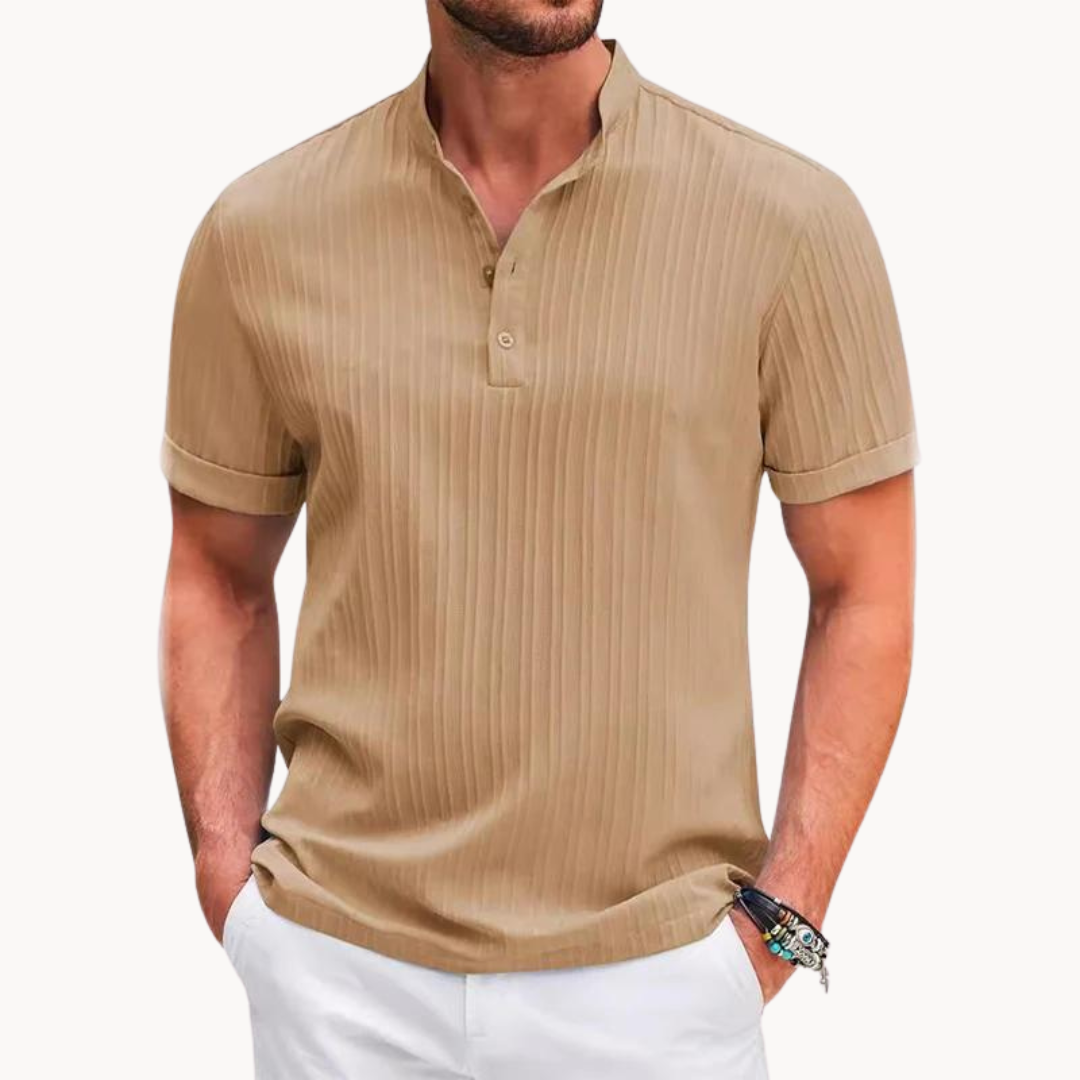 Men's Classic Henley Shirt - Versatile Casual Style