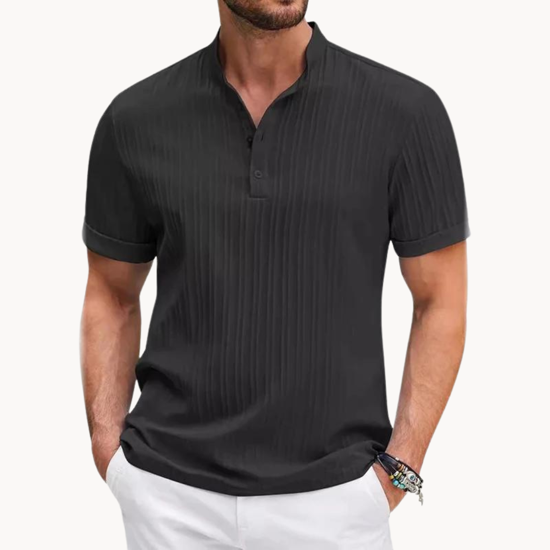 Men's Classic Henley Shirt - Versatile Casual Style