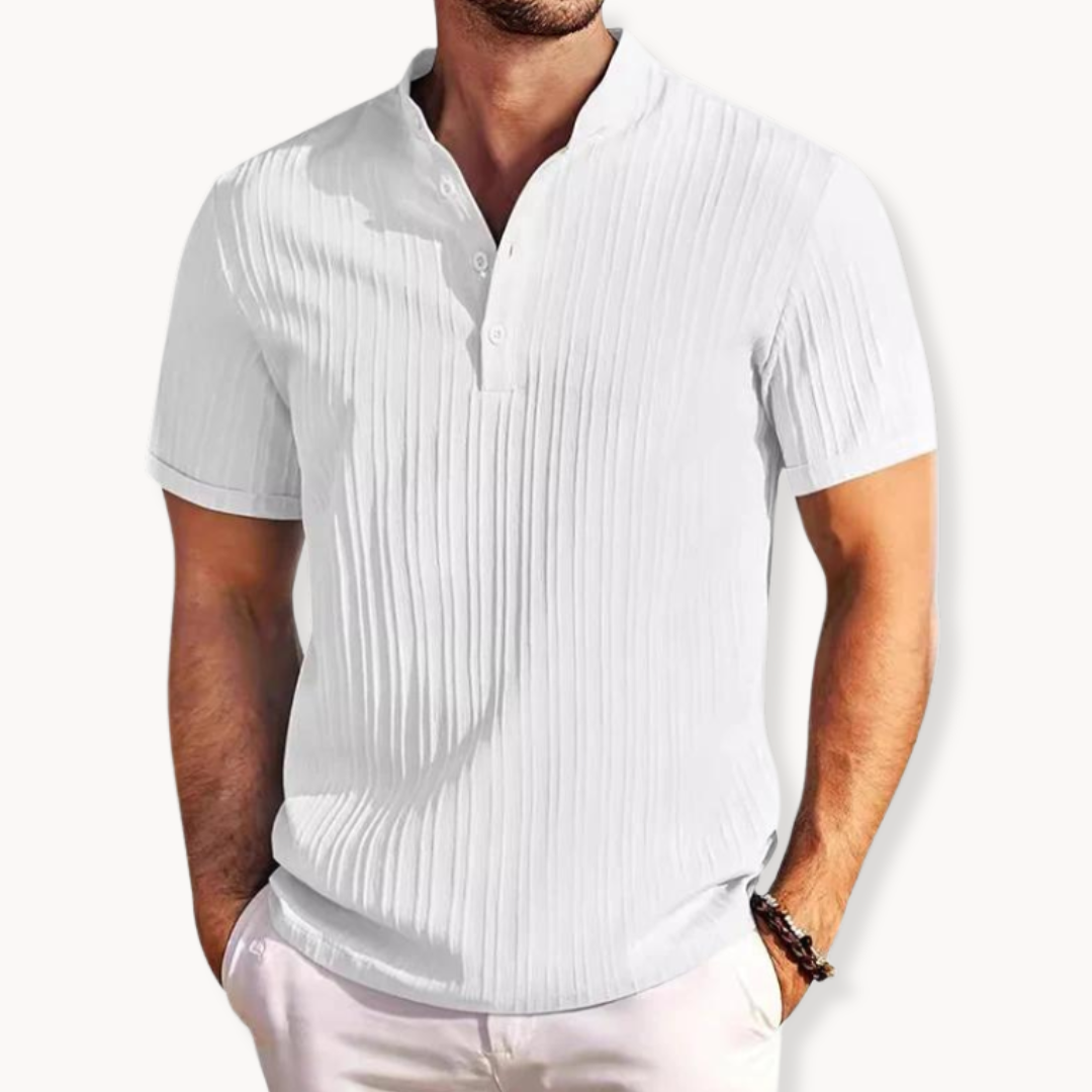Men's Classic Henley Shirt - Versatile Casual Style