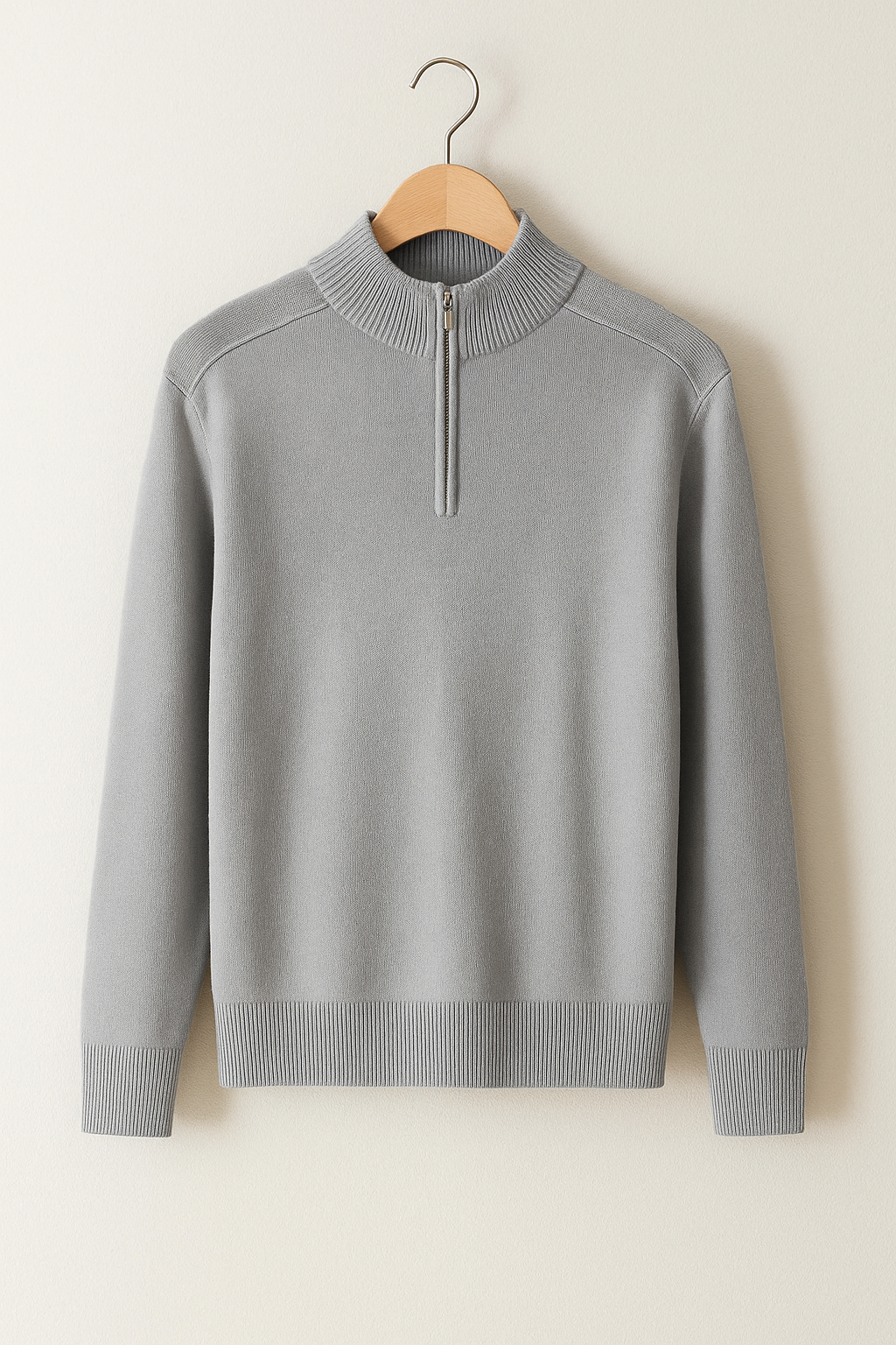 Men's Half Zip Sweater – Knit Pullover for Cool Weather
