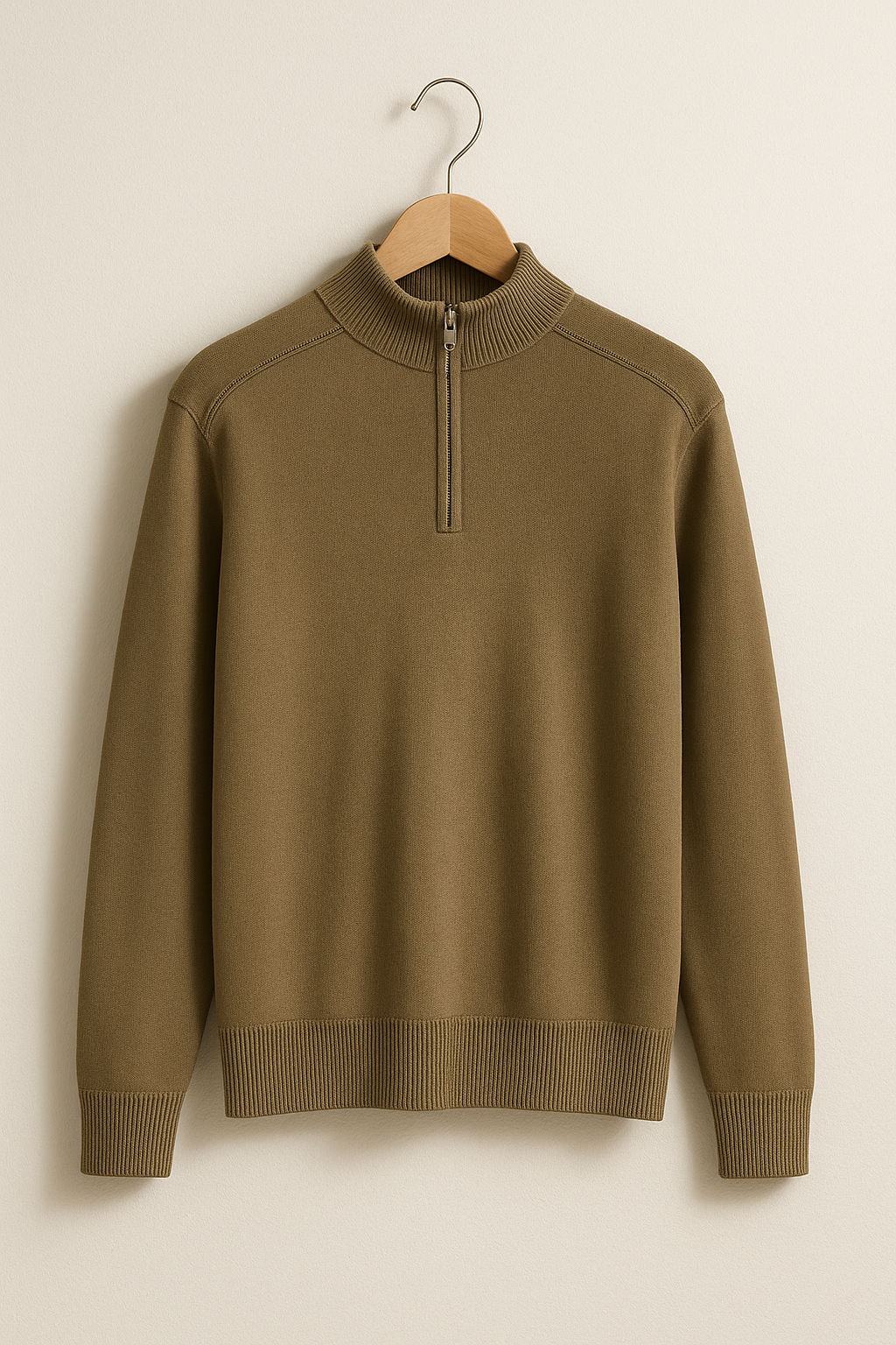 Men's Half Zip Sweater – Knit Pullover for Cool Weather