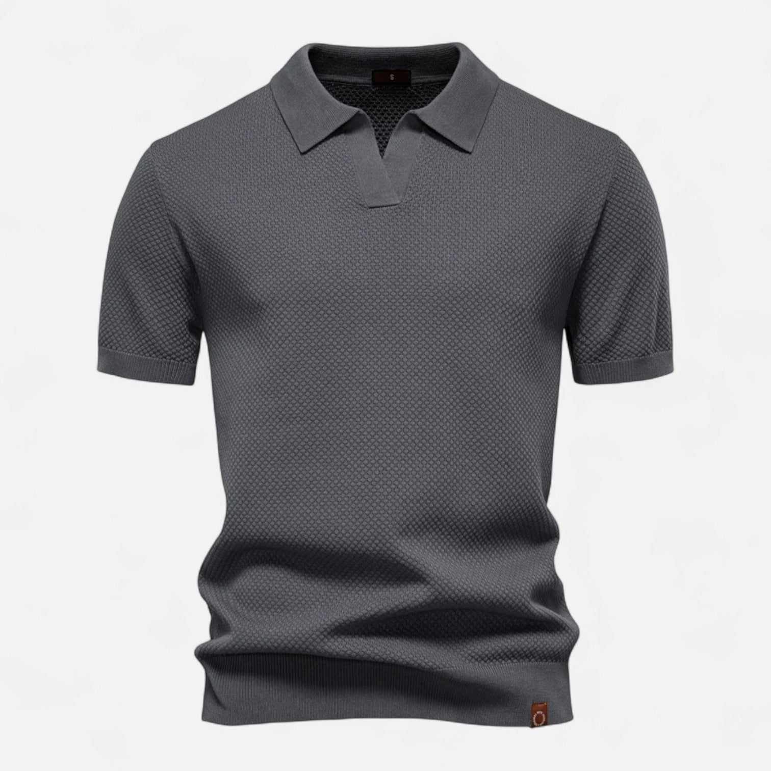 Men's Knit Polo Shirt – Breathable Summer Wear