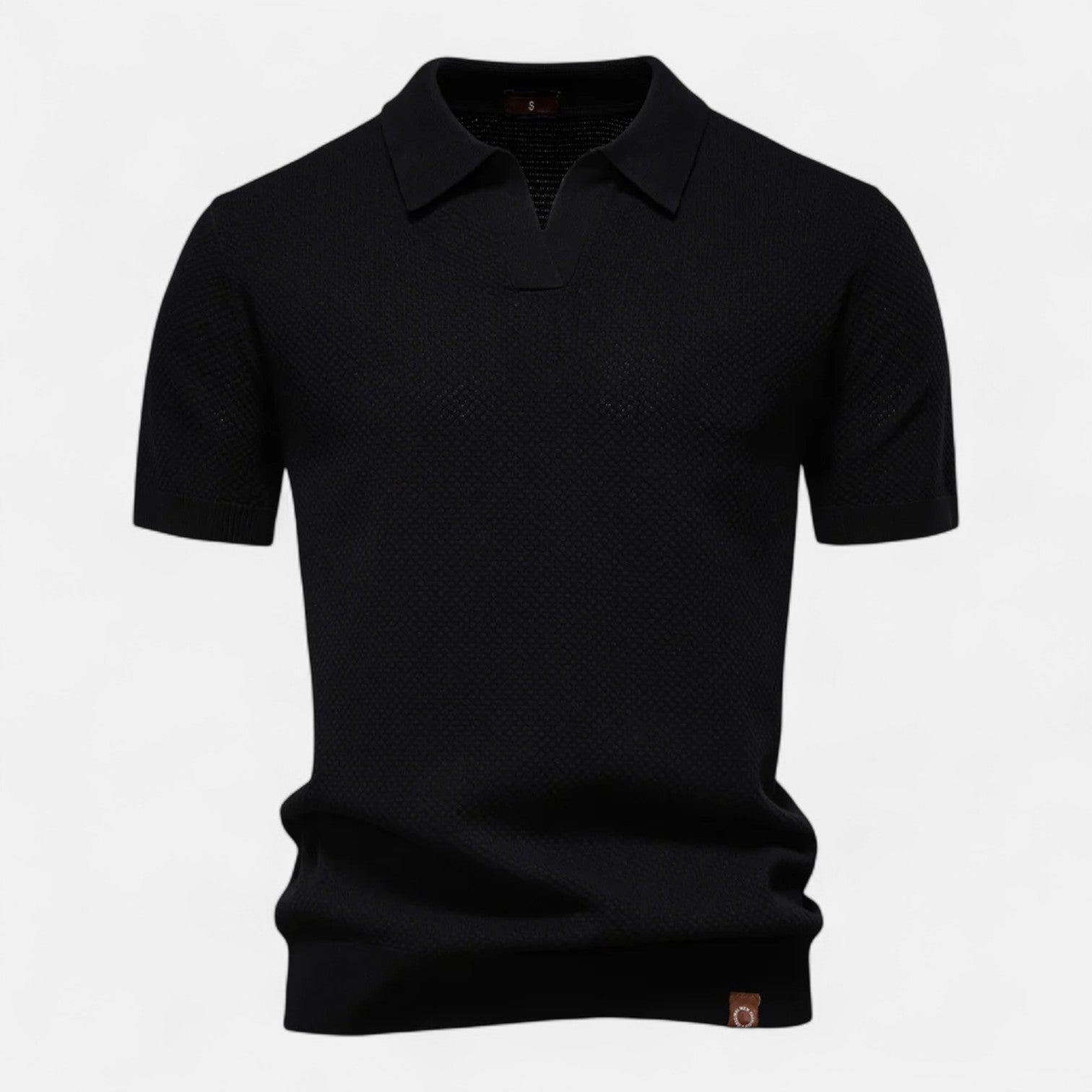 Men's Knit Polo Shirt – Breathable Summer Wear