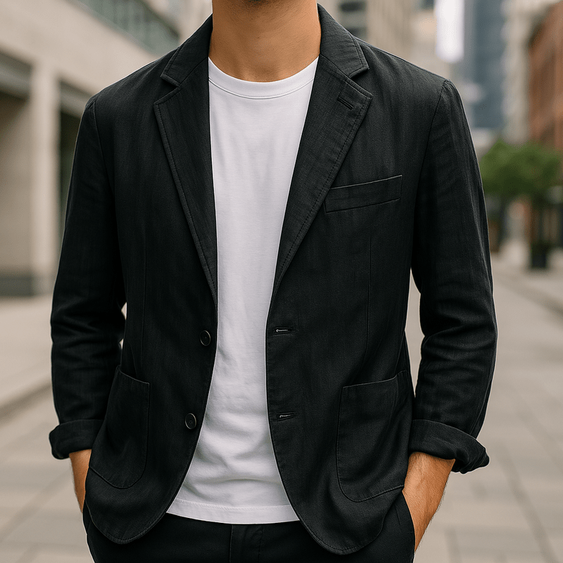 Men's Linen Blazer – Tailored Lightweight Jacket
