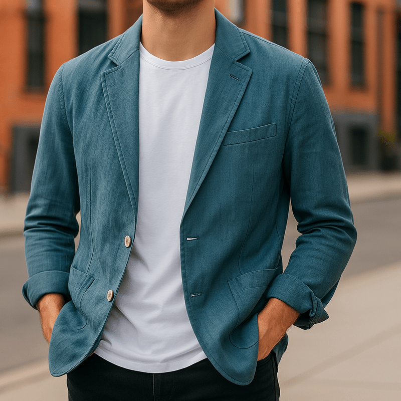 Men's Linen Blazer – Tailored Lightweight Jacket
