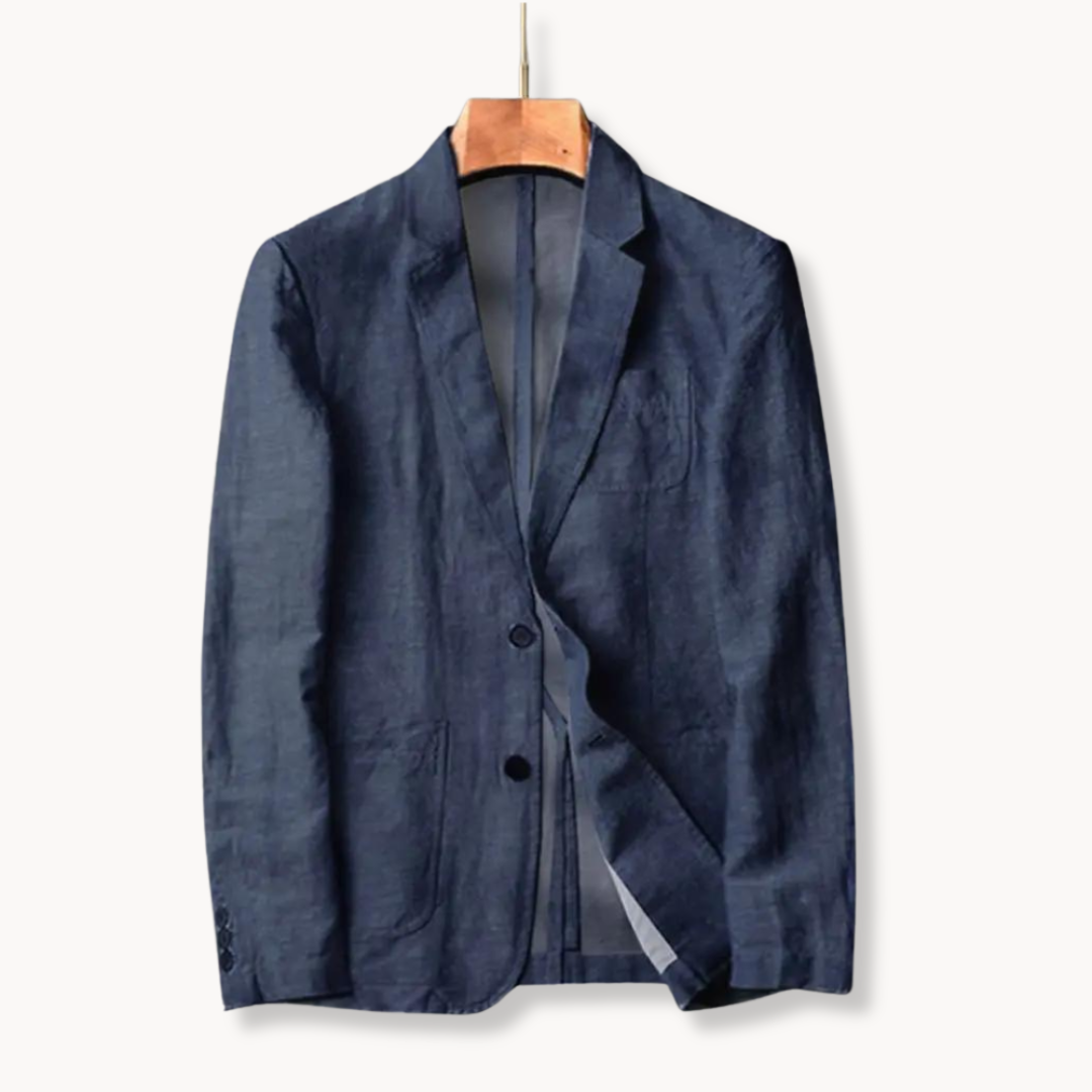 Men's Linen Blazer Jacket for Warm Weather Style