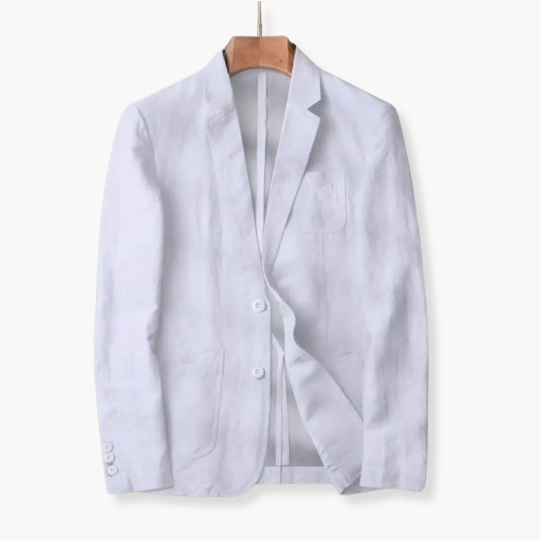 Men's Linen Blazer Jacket for Warm Weather Style