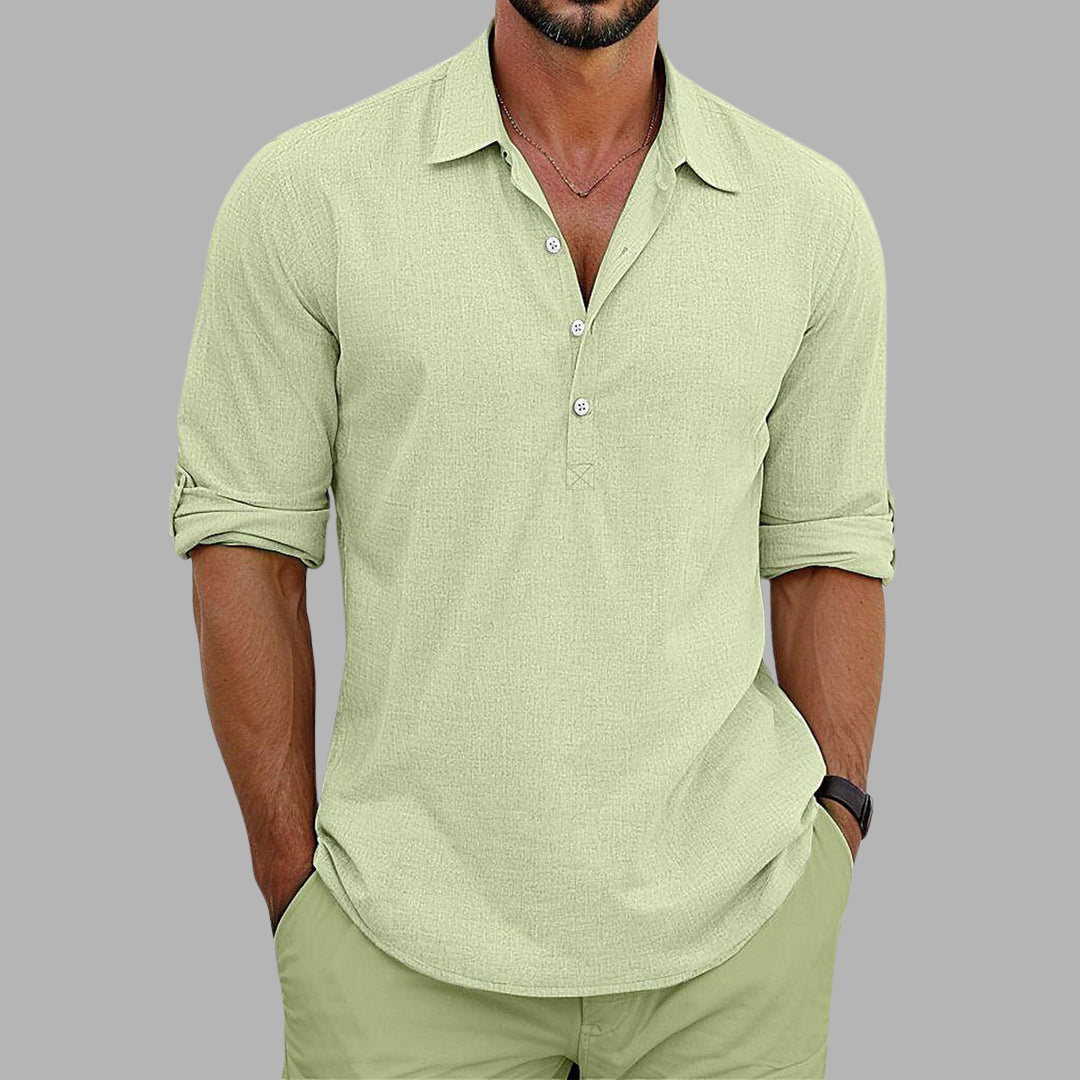 Men's Linen Dress Shirt – Lightweight Summer Elegance