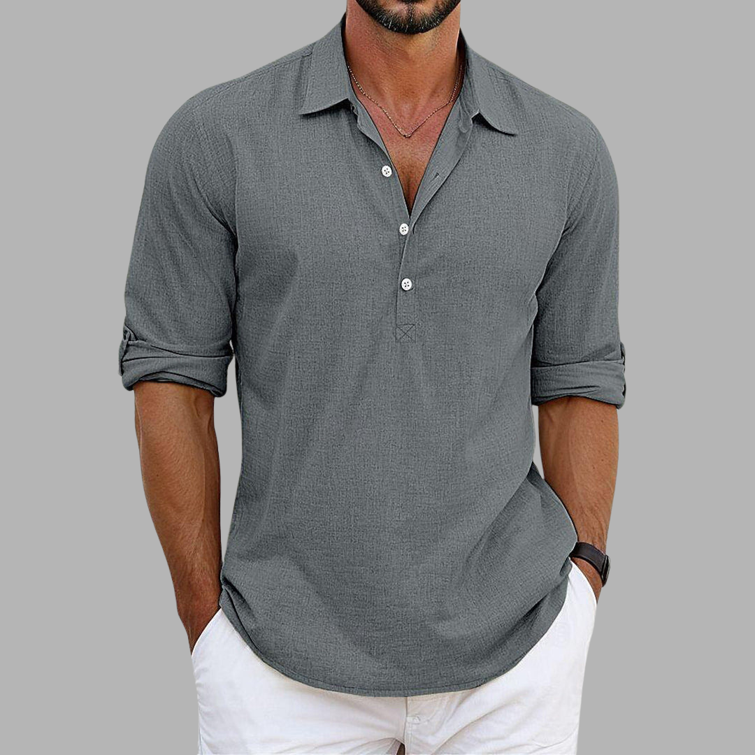 Men's Linen Dress Shirt – Lightweight Summer Elegance