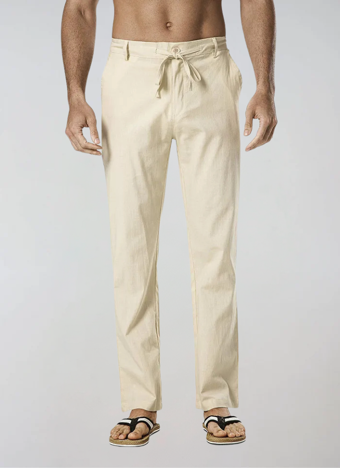 Men's Linen Drawstring Pants for Casual and Semi-Formal Wear