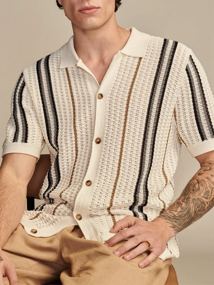 Men's Knit Short Sleeve Shirt