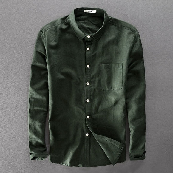 Men's Button-Up Cotton Shirt