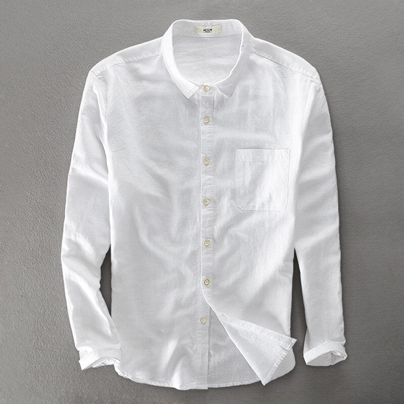 Men's Button-Up Cotton Shirt