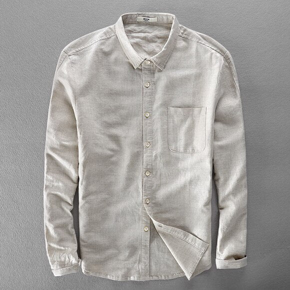 Men's Button-Up Cotton Shirt