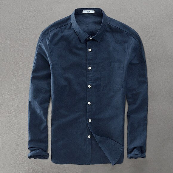 Men's Button-Up Cotton Shirt